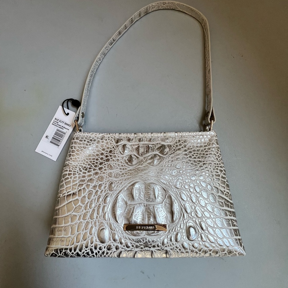 Brahmin Ivory Dream Melbourne Leather Bag